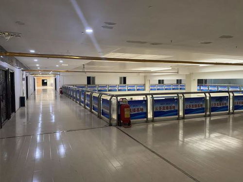 2023年7月,東盟農特產品交易中心三樓只有零星幾家做直播業(yè)務的茶葉公司,沒有發(fā)現(xiàn)中廣通公司的痕跡。(   /圖)