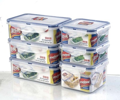 【廠家批發定做2014年創意新款塑料保鮮盒六件套 禮品促銷鎖扣飯盒】價格,廠家,圖片,保鮮盒、飯盒,臺州市黃巖美都塑膠-